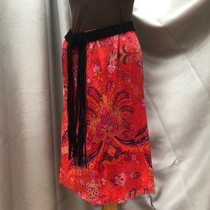 Vintage Style Black Suede Belt